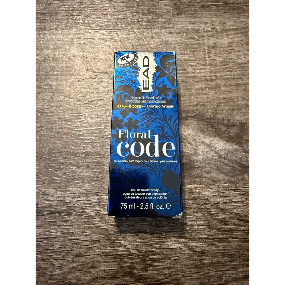 EAD Floral‎ Code Eau De Toilette Spray for Women 2.5 fl oz 75 ml New in Box